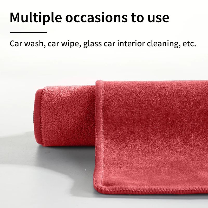 Car Microfiber Cleaning Towel Car Wash Drying Cloth Auto Care For BMW M Power M3 M4 M5 X1 X3 X5 G30 G20 F30 F10 F48 G01 G05 G60