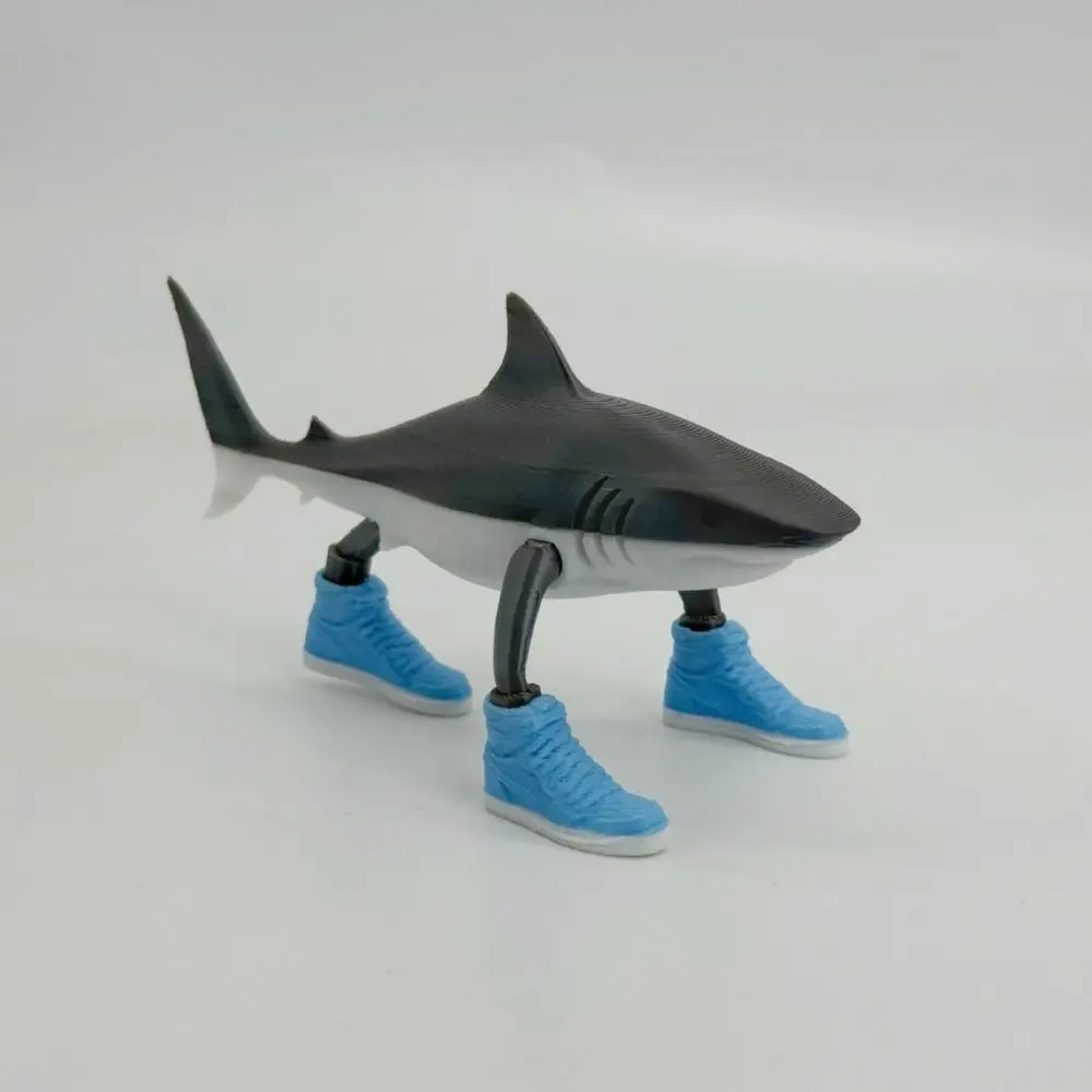 Figurine de requin Tungtungsahur, décoration de bureau, figurine articulée Tralalero Tralala, poupée amusante, ornement, jouet imprimé en 3D