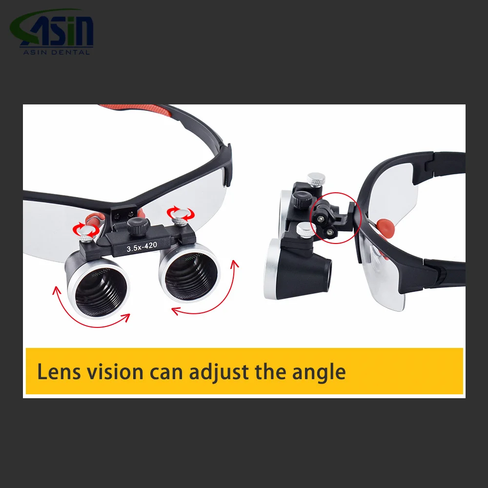 3.5X/2.5X Magnification Binocular Dental Loupe Surgery Surgical Magnifier Medical Operation Loupes