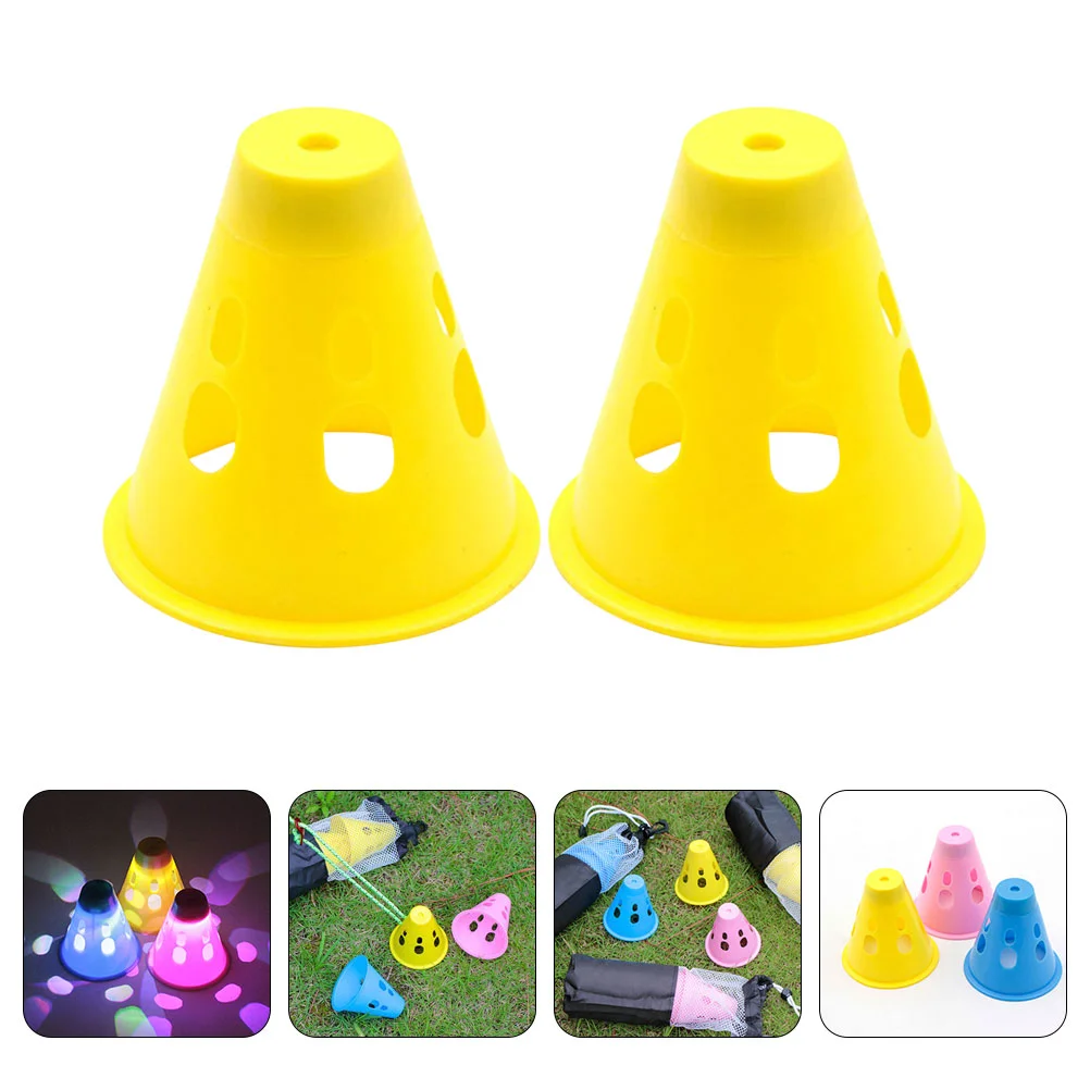 2 uds tienda clavija gorra de advertencia suministros de Camping protección de uñas niños tipi herramientas al aire libre cubre niño