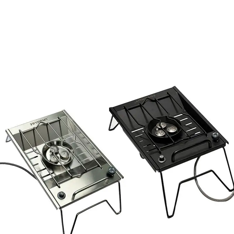 camping gas burner stove Brunton Profile Pro 2 Burner Stove with Grill Surface
