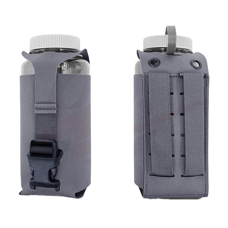 Tactical Raiders Molle Water Bottle Pouch 1L Laminated Fabrics WG Wolf Grey(051786)