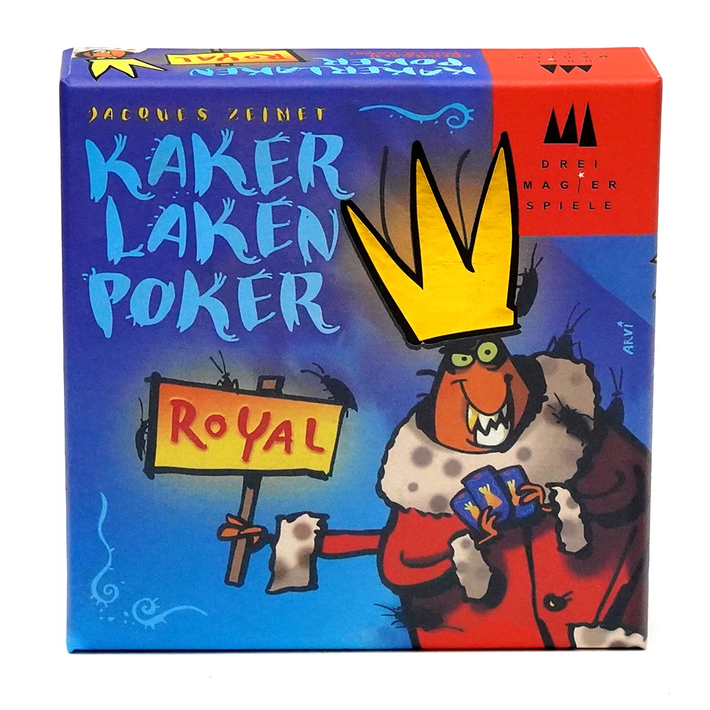 Kakerlaken Poker Royal Gra karciana Blufowanie Zabawa Gra rodzinna Grywanie Zabawna gra karciana Zawodowa zabawa Kakerlaken Poker Royal