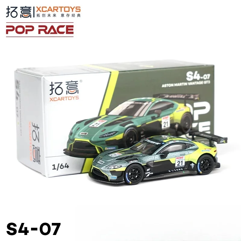 

Модель XCARTOYS POPRACE1/64 Aston Martin GT3 из сплава, детская коллекция декоративных игрушек, для детских праздничных подарков.