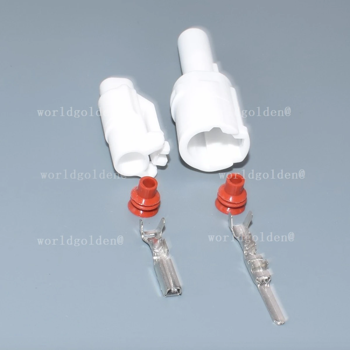 Conector Automotriz Blanco de 1 Pin 6187-1171 6180-1181 MT090 con Sellado para Mantenimiento de Cableado de Sensores de Vehículos Universales