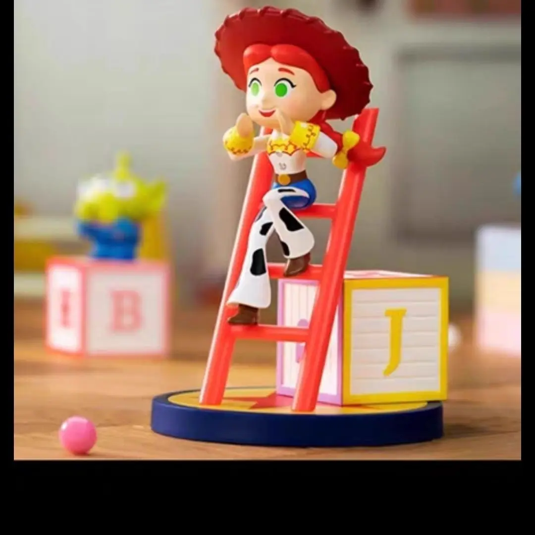 Disney Anime Toy Story รูปบันไดขนาดใหญ่ Series Woody Buzz Lightyear Bo Peep Jessie Action ตุ๊กตาเด็กวันเกิดของเล่น