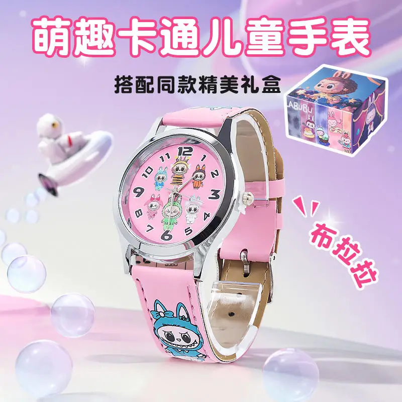 Sanrio Hello kitty carino per bambini e studentesse alla moda di fascia alta squisito stile straniero versatile orologio al quarzo a forma di cartone animato