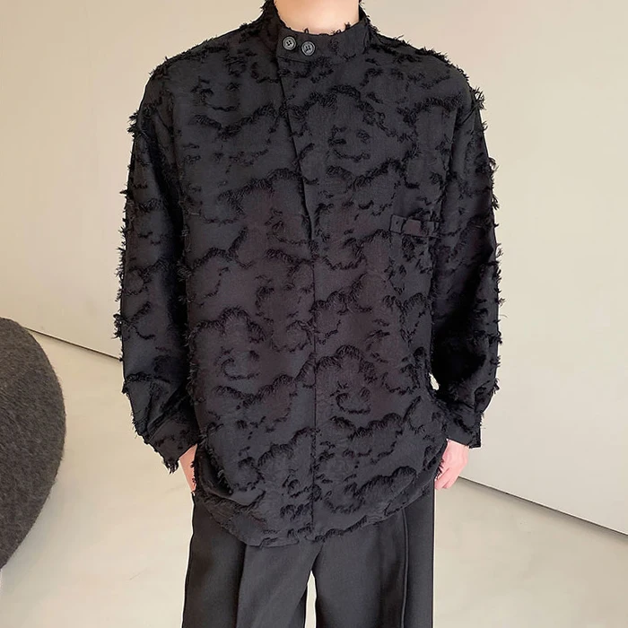 

Мужская свободная куртка с отделкой перьями, с капюшоном, длинная, с воротником-стойкой, на все сезоны, сексуальная, молодежная, повседневная одежда