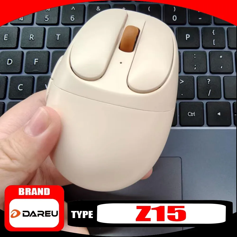 

DAREU Z15 Bluetooth Mouse Dual Mode Gamer Mouse Wireless Office Mice Long Battery Life Compact Portable Pc Accessory Gift