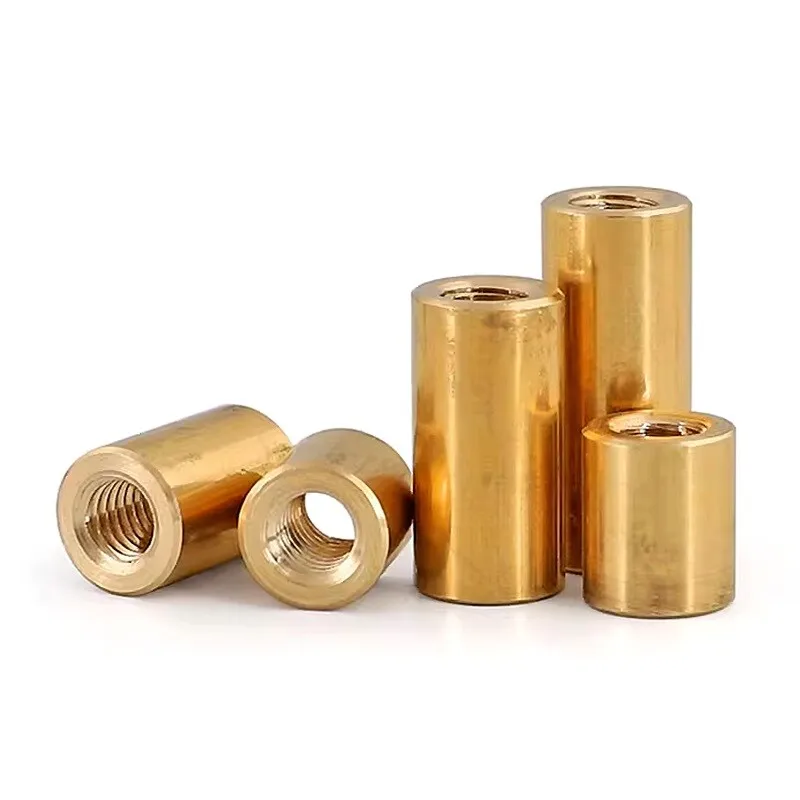 M4 M5 M6 M8 M10 M12 Brass Extend Long Lengthen Round Coupling Nut Sleeve Tubular Nuts Joint Sleeve Nut DIY Model Parts