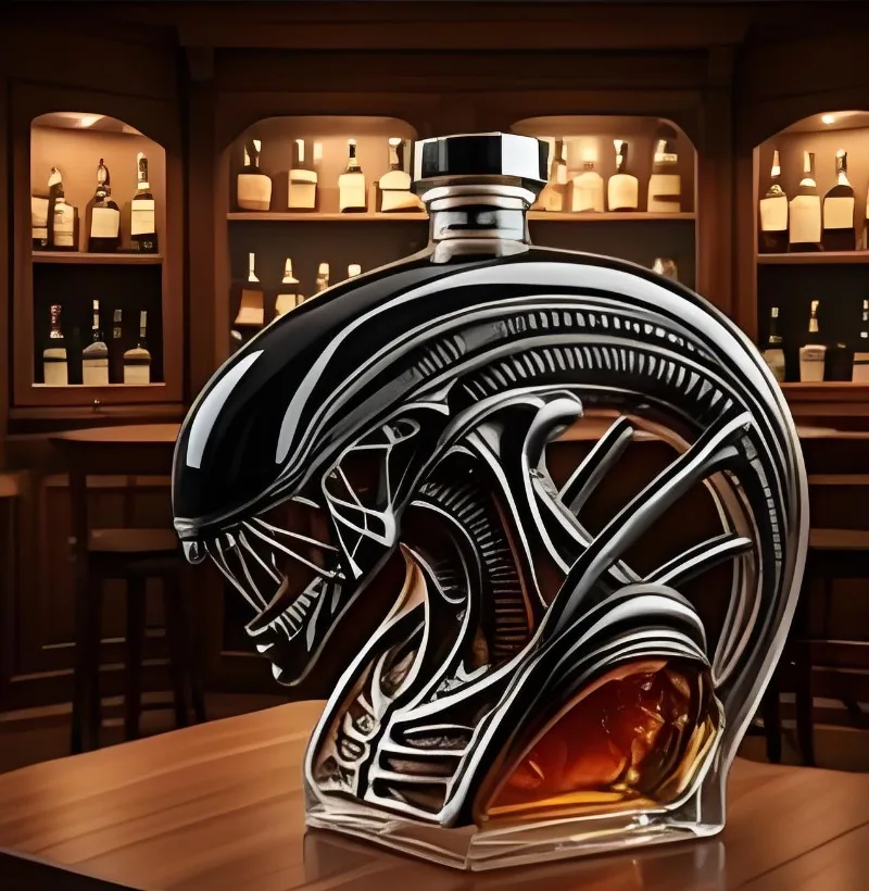 

Creative red wine, whisky, vodka, empty bottles, large-capacity special-shaped sealed bubble wine.