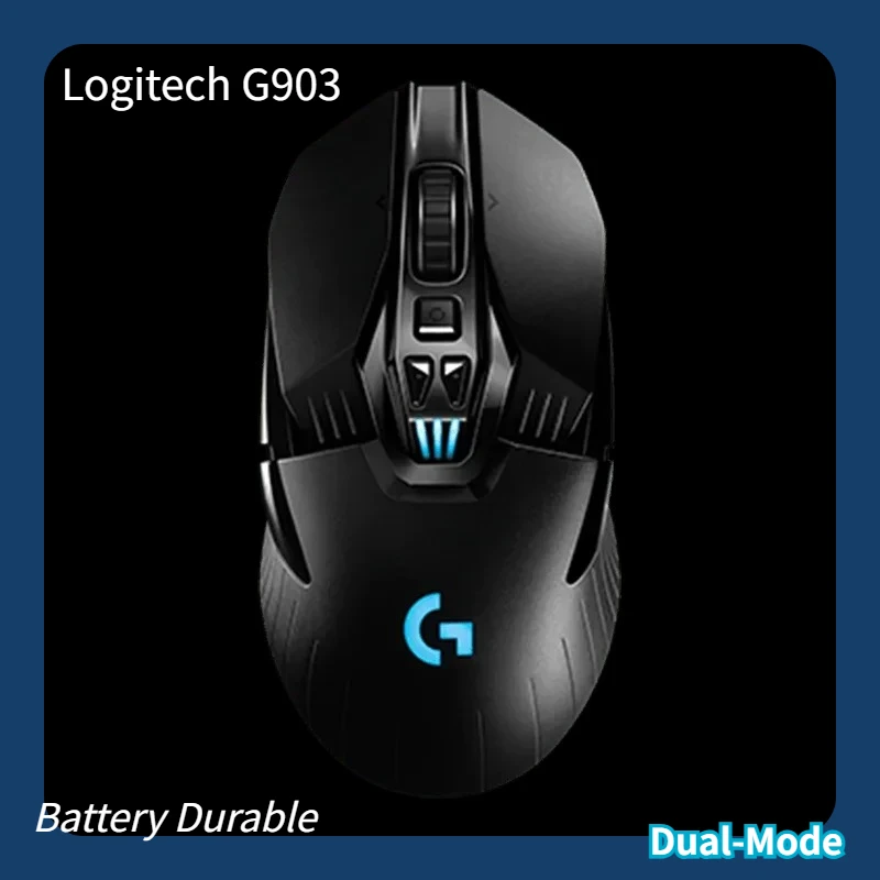 

Logitech G903 Wireless Gaming Mouse HERO 25K DPI Two Mode Ergonomic Esports Mouse for PC Gamer Accessoires Gift