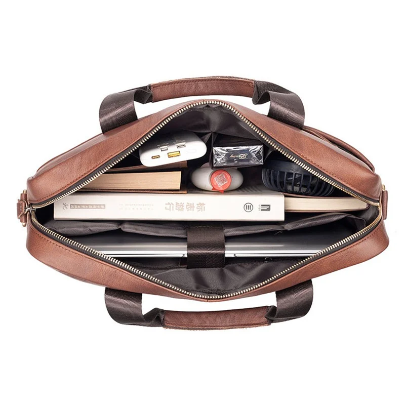Clssice Valigetta per laptop in vera pelle Borsa per laptop grande in pelle di mucca per uomo Borsa a tracolla o a tracolla da uomo d'affari