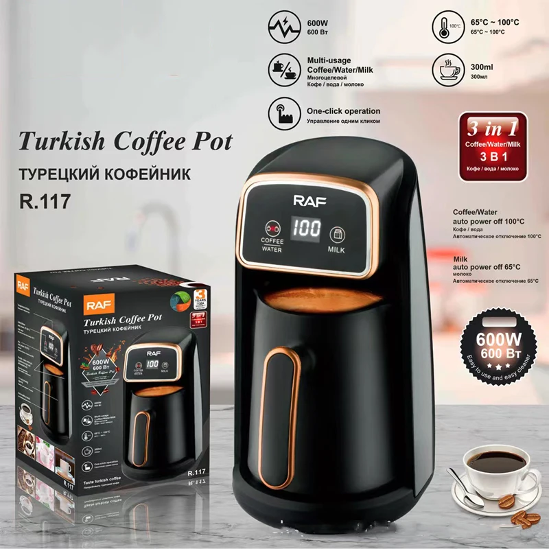 

European Standard Coffee Pot, Heat-Resistant Hot Water Kettle, Coffee Maker, Visible Tea Maker, Milk Heater