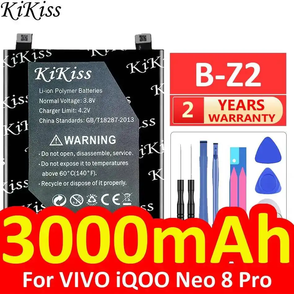 

Аккумулятор мобильного телефона для Vivo Iqoo Neo 8 Pro B-Z2, быстрая зарядка, 3000 мАч