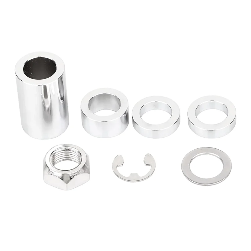 Well Chrome Rear Axle Spacer Kit For Softail FLST FSXT 2008-UP Classic FLSTC
