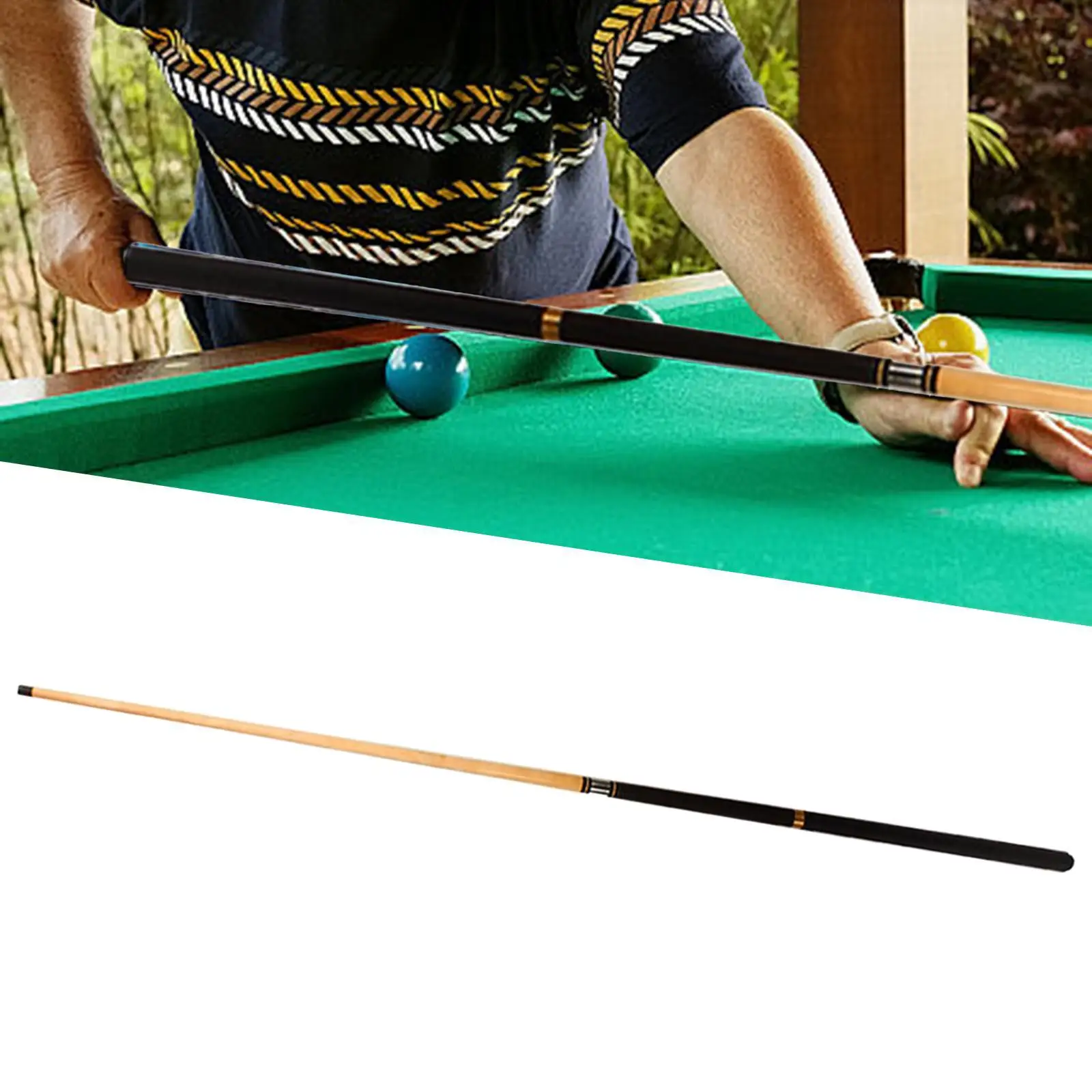 1/2 Billiard Pool Cue Portable Billiard Stick for Sports Adults Indoor