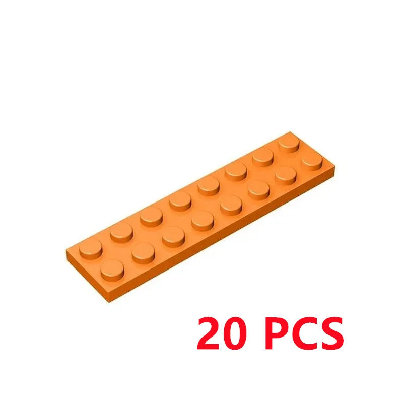 20Pcs/lot Buildings Blocks 3034 Plate 2 x 8 Bricks DIY Assmble Collections Bulk Modular GBC Toy For High-Tech MOC Set