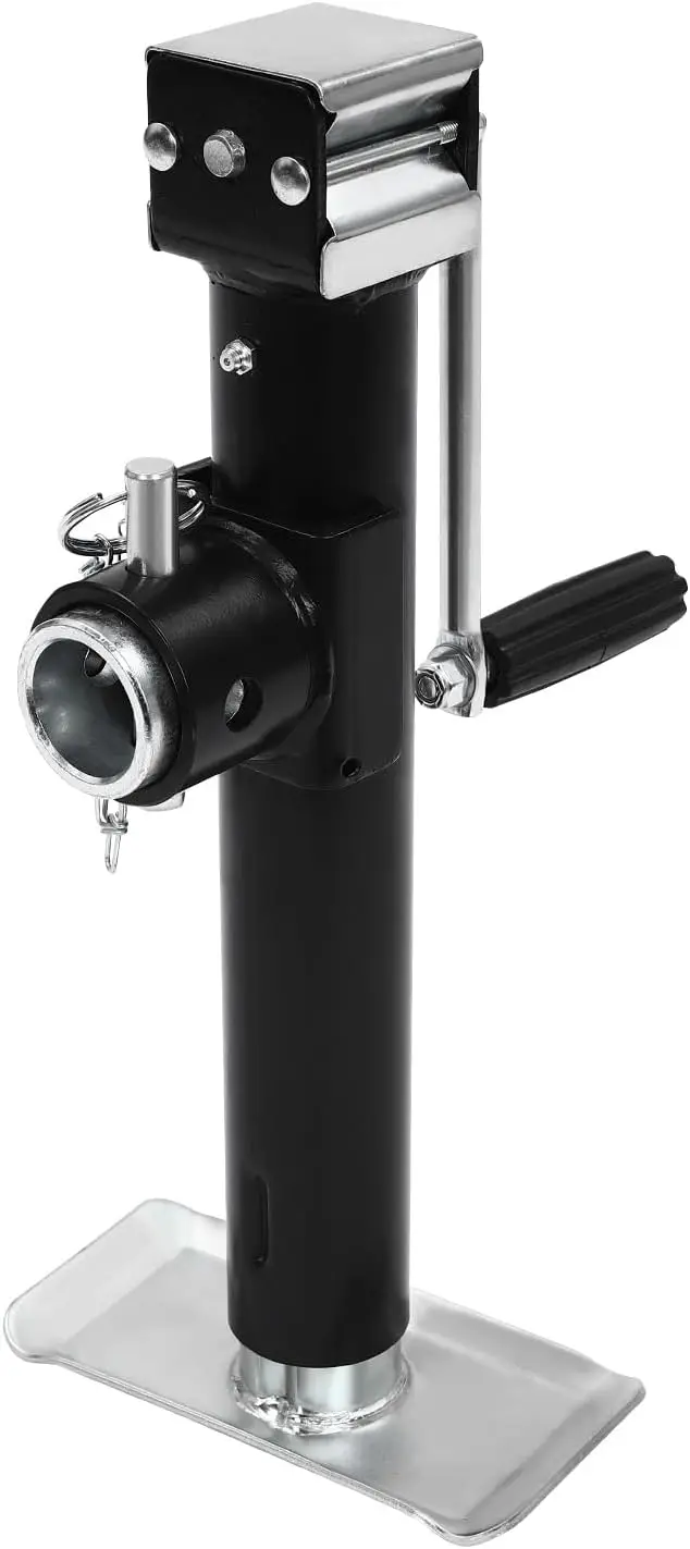 

2000 LBs Trailer Jack, Heavy Duty Swivel Trailer Jack, Weld-On Pipe-Mount Swivel Trailer Jack, 10" Lift, for Camping Trailer, Bo