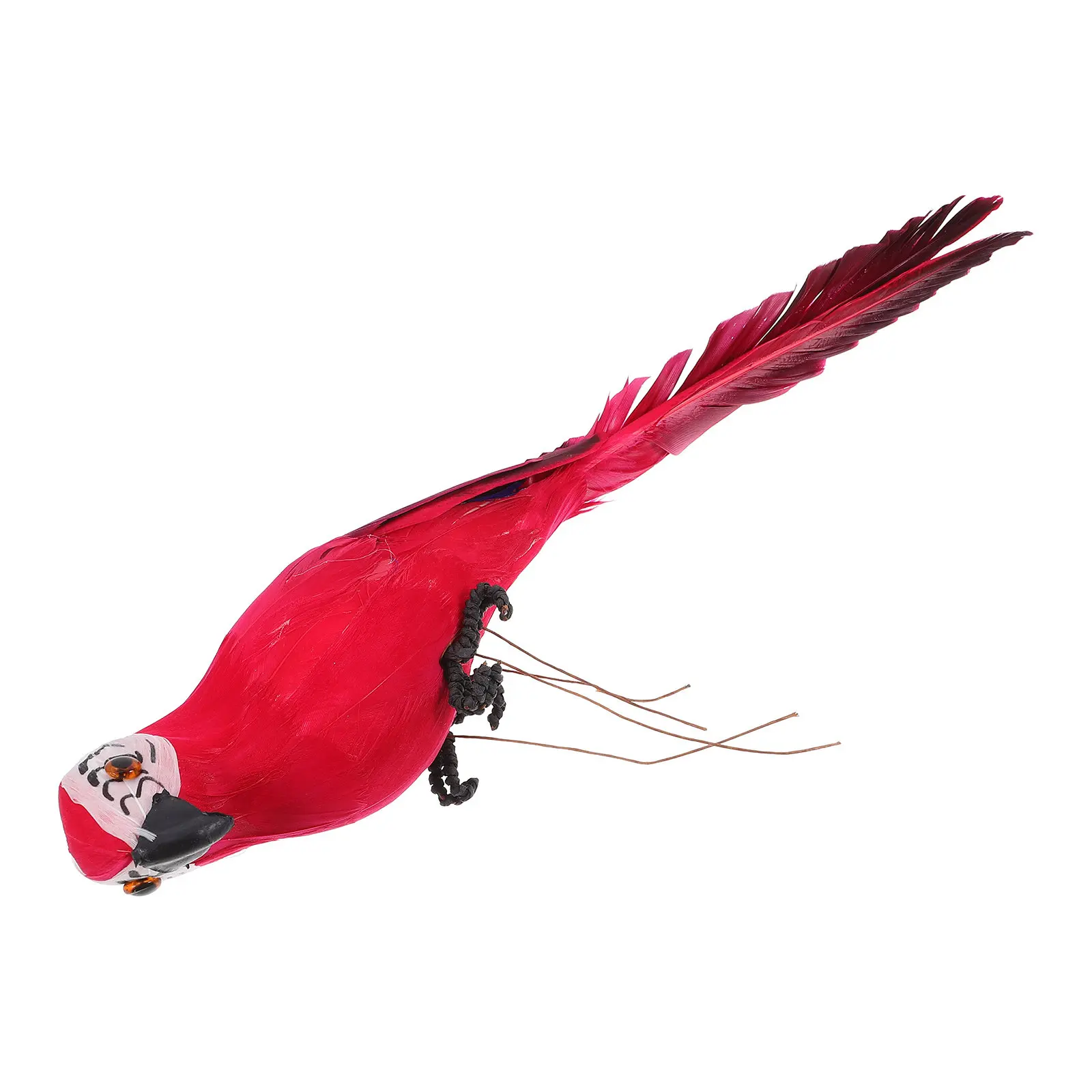 1Pcs Lifelike Artificial Macaw Bird Decor Delicate Garden Ornament Wedding Home Photo Scene Craft Artificial Bird