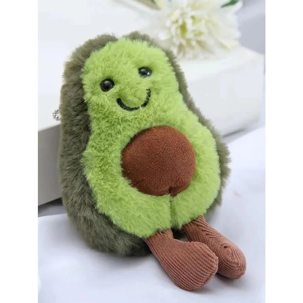 Grappig kattenspeelgoed Schattig avocado huisdier knuffel voor dagelijks gezelschap van kleine middelgrote honden Leuke avocado rugzak hangende ketting