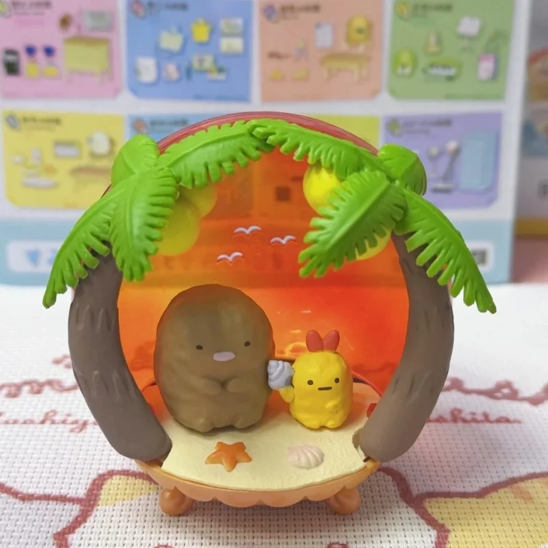 RE-MENT Miniaturowe Ręcznie Robione Dekoracyjne Pudełko Oryginalne Jajo Niespodzianka Biologiczna Szczęśliwa Ciepła Scena Narożna Kolekcjonerska Figurka Zabawka