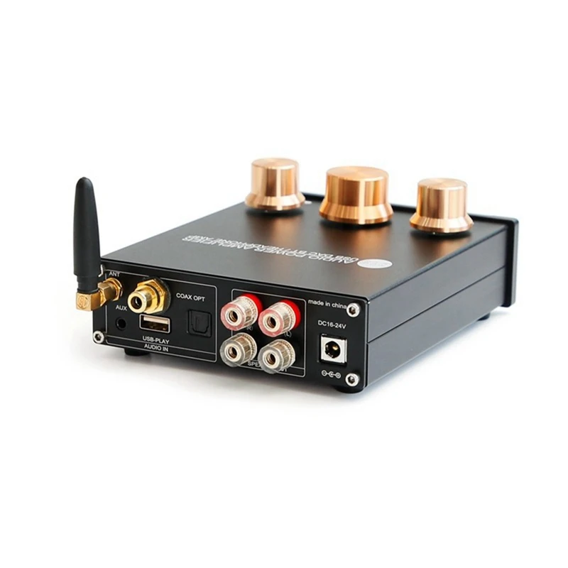 

TPA3116 Coaxial Digital Power Amplifier Dual Channel Bluetooth USB Optical Coaxial Power Amplifier 50Wx2 Audio Power