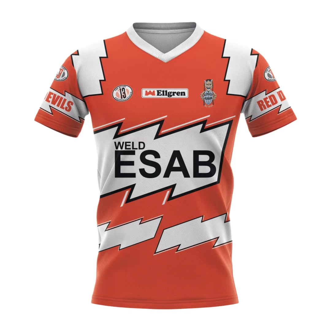 

Ретро-футболка Salford Rugby Club, новая летняя быстросохнущая удобная дышащая футболка, семейные детские футболки, топы, модные популярные футболки в стиле Y2k