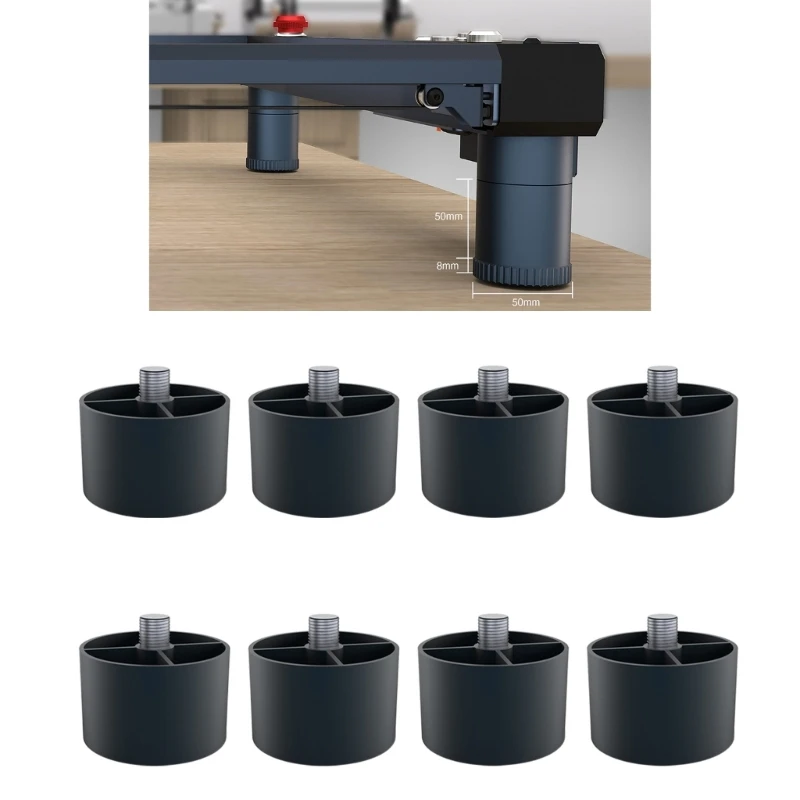 Engraver Height Extension Support Feet Pad 8PCS Adjustable Stackable For Longer B1 Enhances Engraving Projects 896C