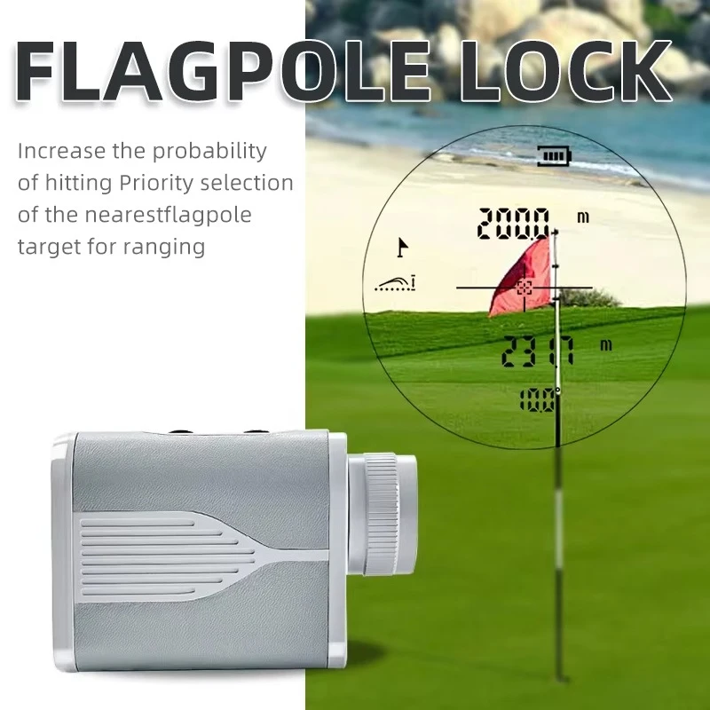 High Precision Portable Golf Rangefinder Digital Tool with Stabilized  Measure Meter Rangefinder