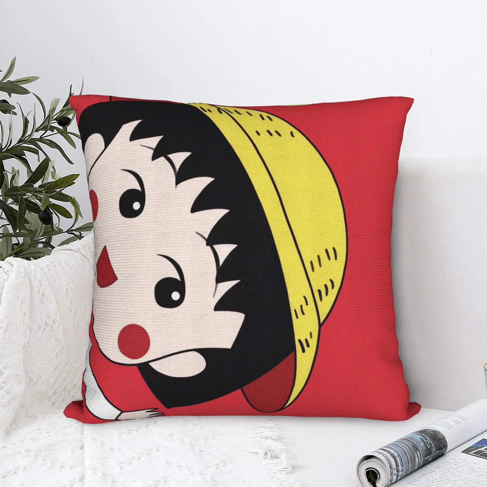 Chibi Maruko-chan Pillow Cover  Comfy Cushion Cover Fashion Pillow Case For Sofa Car Home Decor