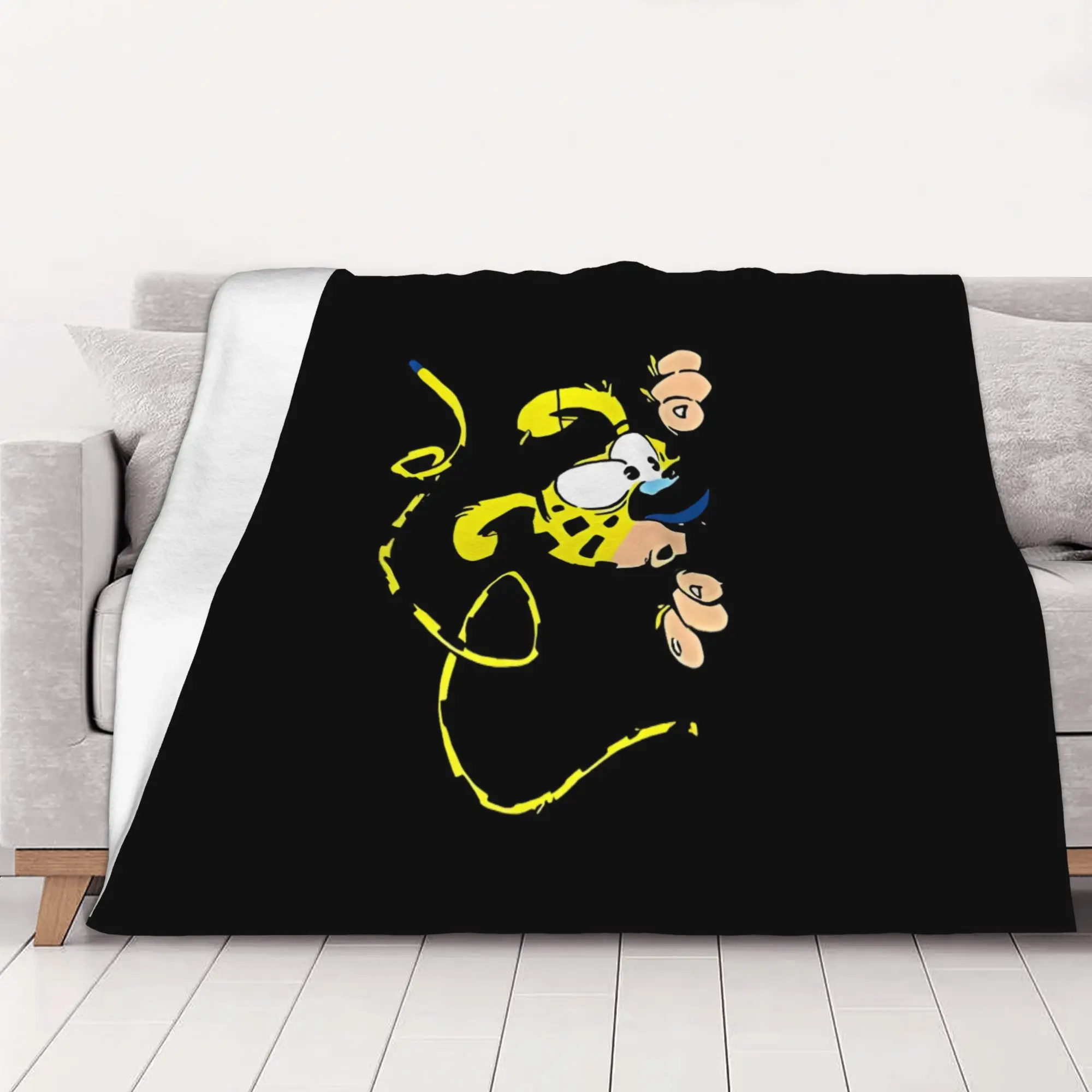 1PC home Cutecore Lover  Marsupilami  Wave Marsupilami Blanket Super Cosy Plush Home Living Room Sofa halloween