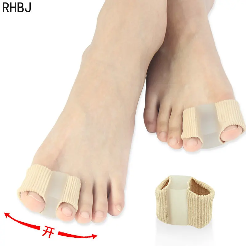 RHBJ 1Pcs Silicone Toe Spreader Finger Separator Bunion Valgus Corrector Thumb Correction Straightener Foot Care Orthopedic