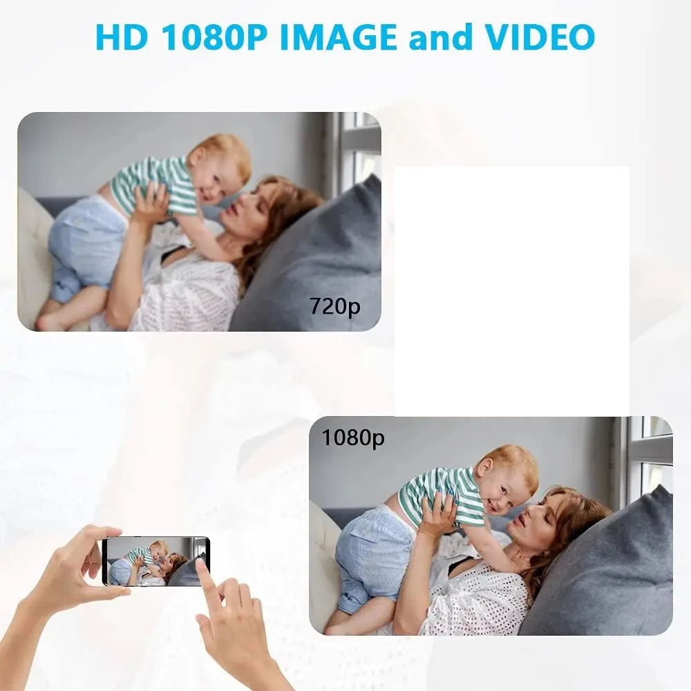 Tuya كاميرا صغيرة ذكية كاملة HD 1080P لاسلكية 2.4G واي فاي لتقوم بها بنفسك كاميرا عرض عن بعد إنذار تلقائي كاميرا مراقبة للمكتب المنزلي