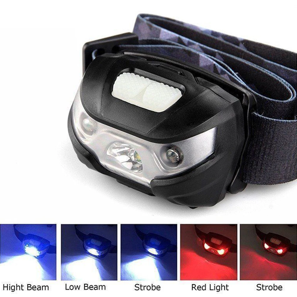 

Super Bright Led Headlamp Flashlight Rechargeable Usb Rotatable 3 Lighting Modes Anti Drop Lightweight For Outdoor Running