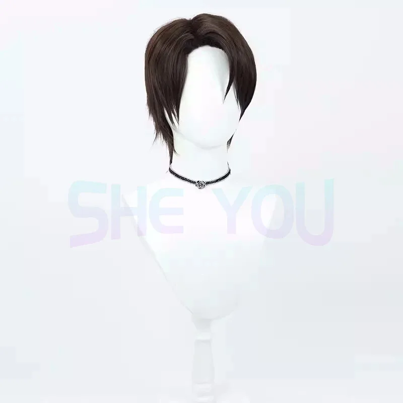 أنيمي بليتش أيزن Sōsuke تأثيري مقاومة للحرارة الشعر الاصطناعية هالوين لعب الأدوار حفلة + غطاء شعر مستعار مجاني