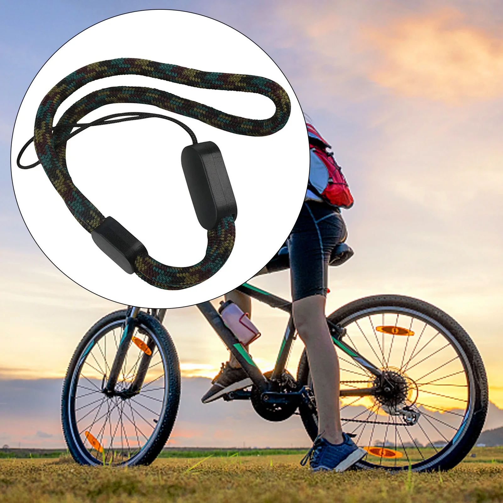 1pc Security Safety Tether Lanyard For Helmet Camera For Garmin Edge Bike Light Wrist Cord Cycling Equipment Utility Accessories