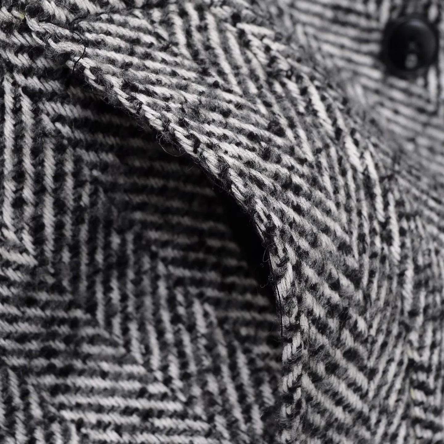 معطف صوفي فضفاض للنساء أنيق وفريد من نوعه مع طية صدر السترة محززة ملابس خارجية مستقيمة طويلة سترة واحدة الصدر