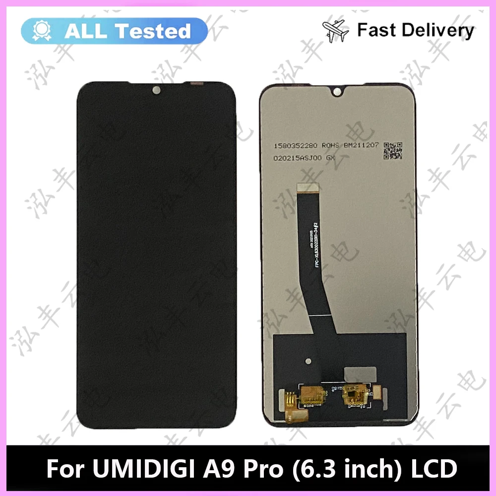 

100% Original Tested For UMIDIGI A9PRO A9 Pro LCD Display Touch Screen Glass Panel Assembly For UMIDIGI A9 Pro LCD Display