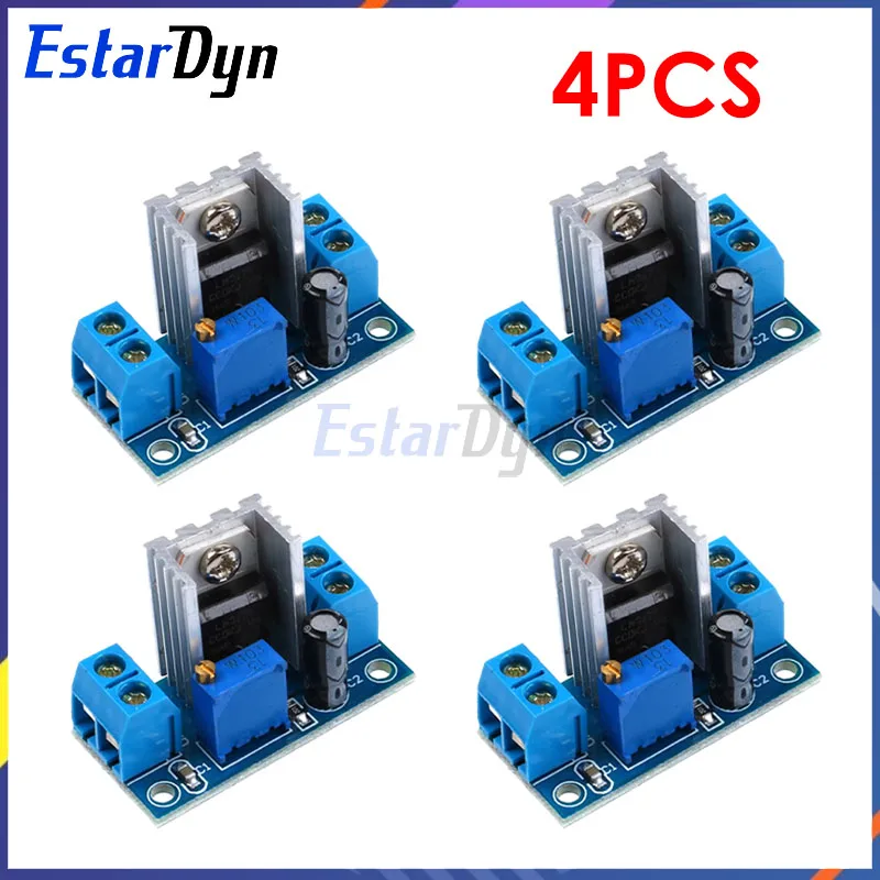 4 stücke LM317 Einstellbare Spannungs Regler Netzteil LM317 DC-DC Konverter Buck Step Down Platine Modul Linear Regler