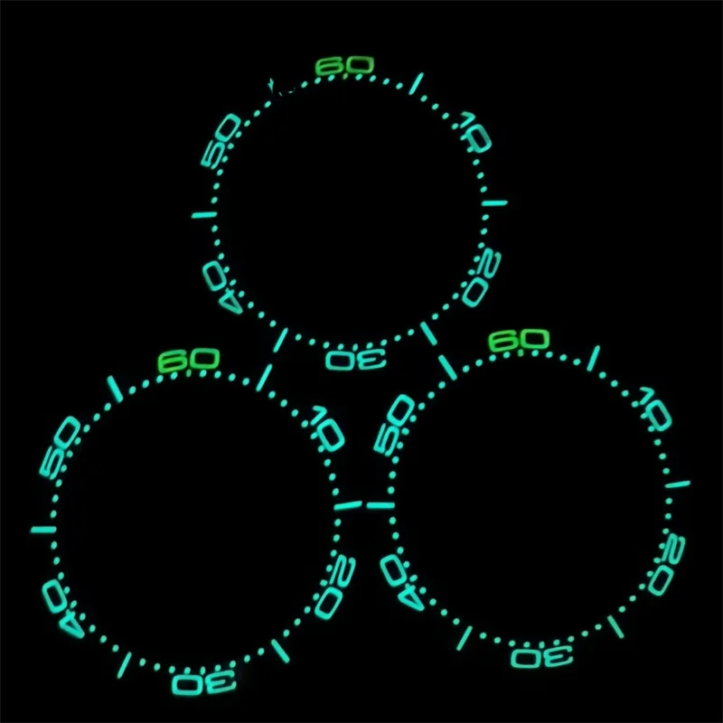 BLIGER Новый 38 мм x 30,6 мм ободок для часов высококачественные керамические вставки ободок два цвета светящиеся для размещения 40 мм