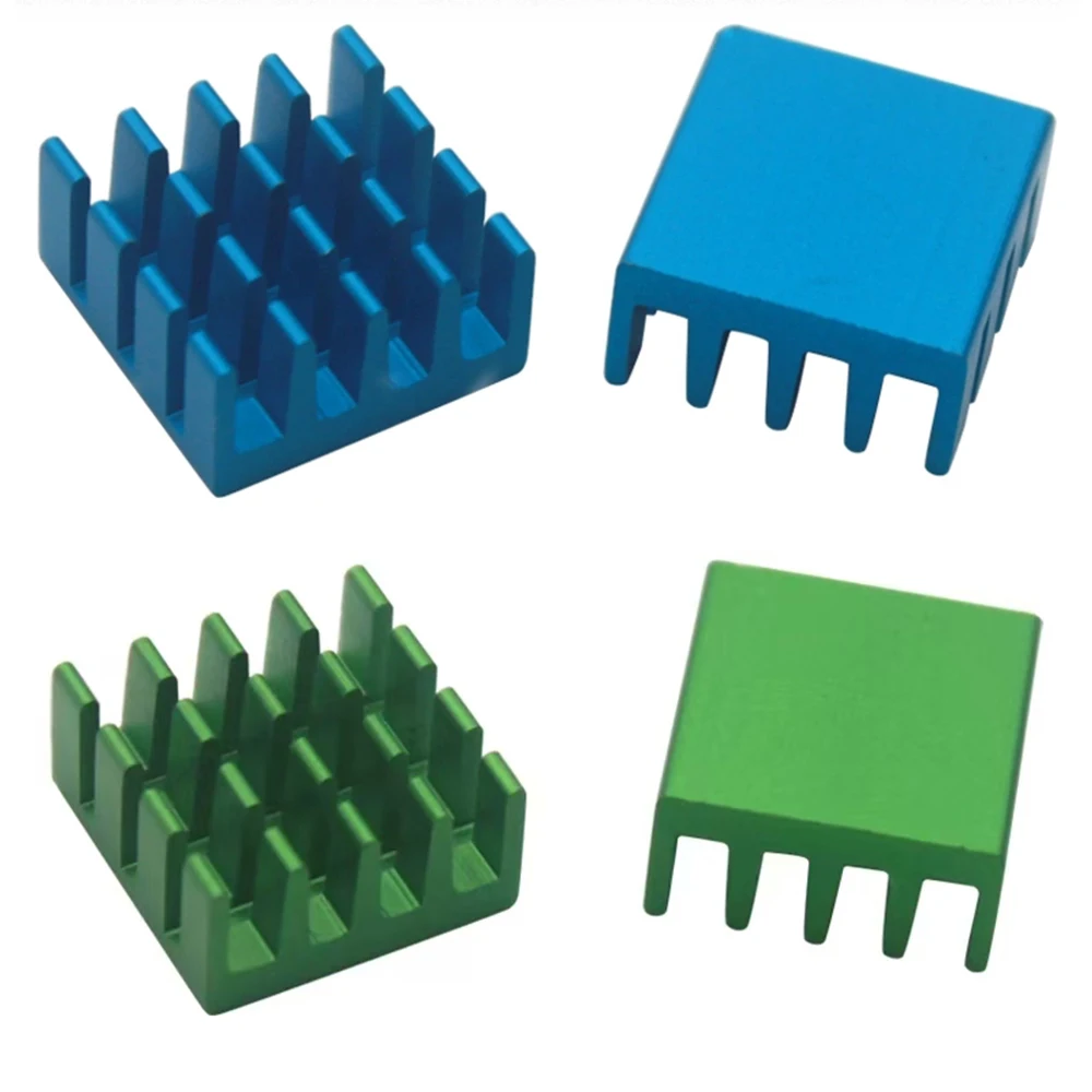 Disipador de calor de aluminio, refrigeración para Chip electrónico IC, impresora 3D Raspberry Pi, 14x14x6mm, 20/50/100 Uds.
