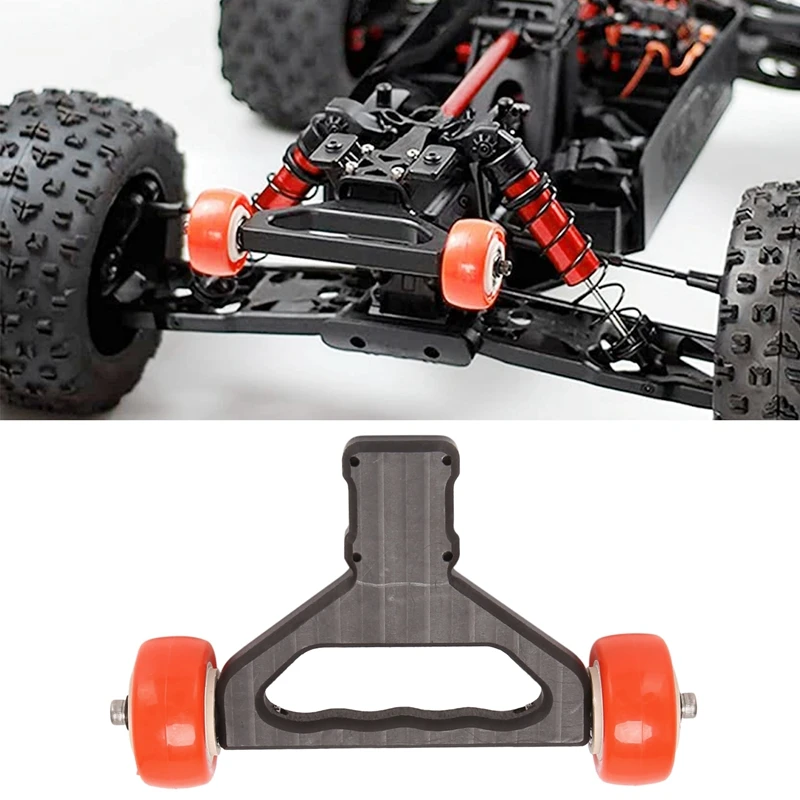 Excellent-Double Wheel Wheelie Bar For 1/5 ARRMA KRATON 8S OUTCAST 8S Monster Truck RC Car Update Parts Accessories
