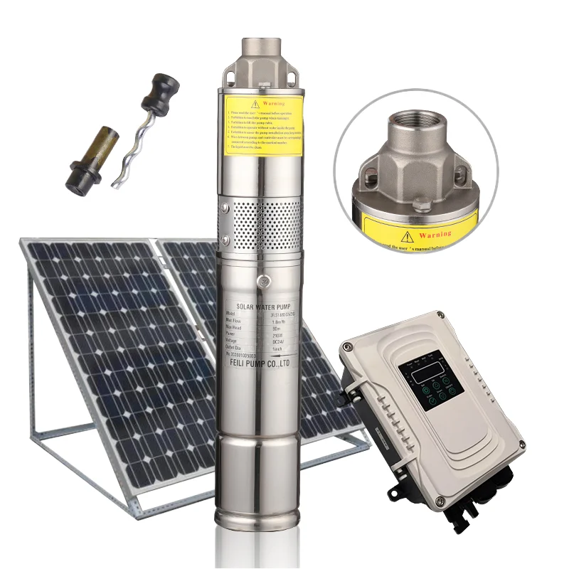Customizable 24-volt DC diving deep well solar water pump for agricultural waterproof and sand-proof impeller water pump