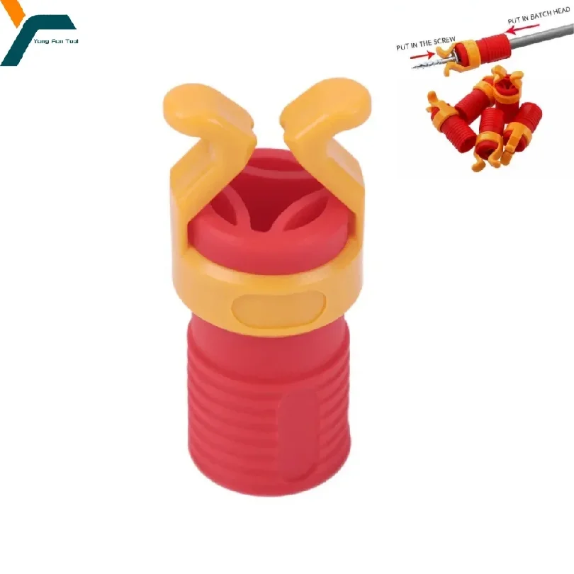 40mm*18mm Screw Bit Holder Fixing Sleeve Woodworking Tool Universal Generic Plastic Screw Holder Clamper Screw Accessories
