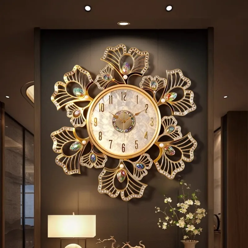 Unique Aesthetic Wall Clock Modern Living Room Luxury Design Wall Clock Italy Art Reloj De Pared Para Sala Home Furniture