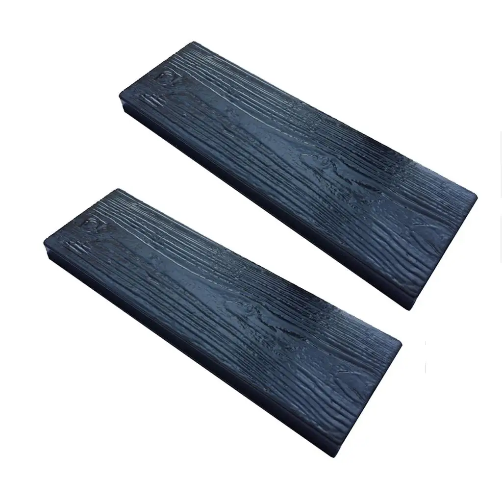 Lovoski 2pcs Wooden Mould Stepping Stone Concrete Mold Garden Decor