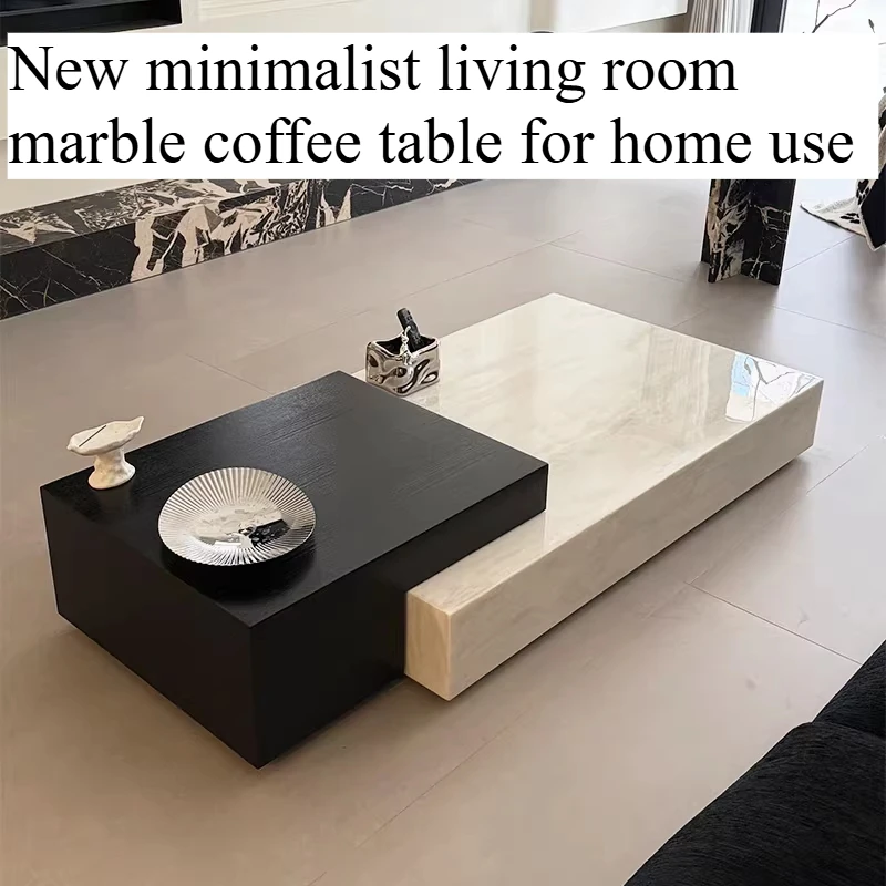 

Nordic Marble Coffee Table Luxury Rectangle 135cm Unique Premium Coffee Tables Black Glam Vintage Design House Accessories