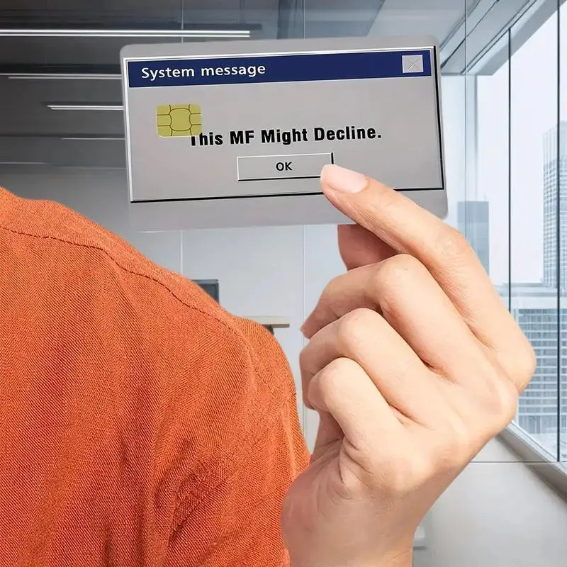 Custom System Error Message Credit Card Cover Funny Vinyl Skin Stickers Waterproof Decals for Protection