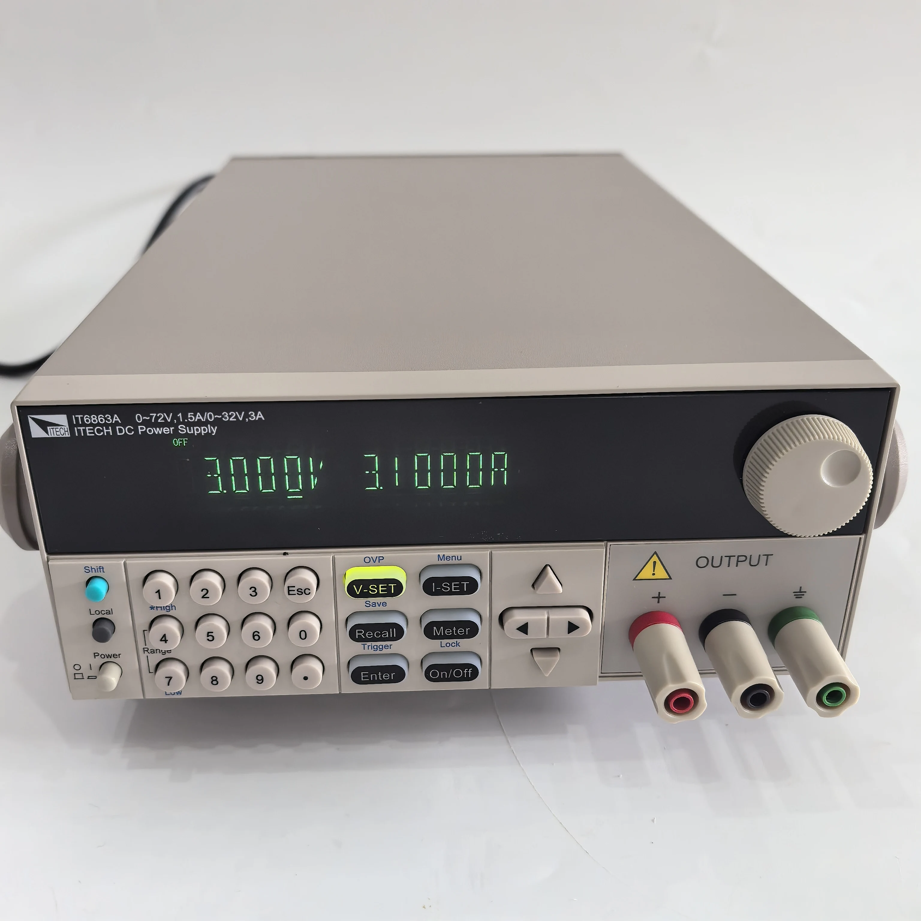 ITECH IT6863A Dual-Range Programmable DC Power Supply (0-72V/1.5A or 0-32V/3A, 108W/96W)